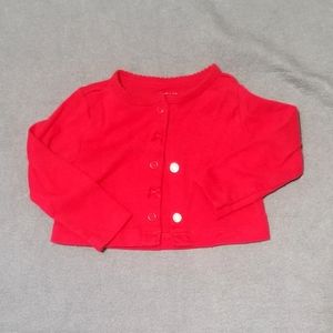 Carter's Just One You 6m red Cardigan